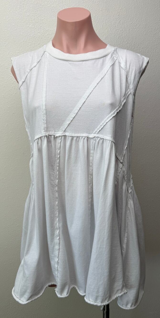 Urban Outfitters Stevie White Babydoll Dress Women's M - Picture 1 of 15